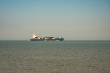 Containerfracher auf der Nordsee