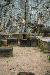 Ruins of Ollantaytambo : ancestral technology structures of Inca time, Sacred Valley of the Incas near Cuzco, Peru

Similarities with Tiahuanaco.
