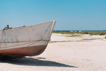 Obraz premium boat on the beach