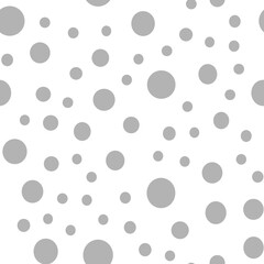 Dots Background with irregular, chaotic circles. Points seamless texture pattern.