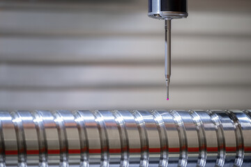 Quality control on milling CNC machine, coordinate measuring machine, Quality control machine