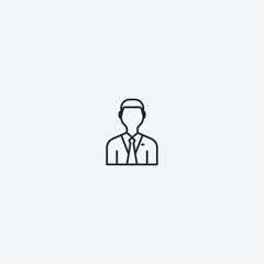 Manager vector icon illustration sign