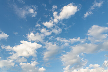 Blue sky and beautiful clouds.