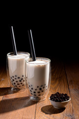 Taiwan milk tea with bubble