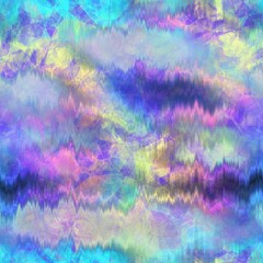 Seamless iridescent rainbow light pattern for print. High quality illustration. Swirly mix of pastel colors resembling holographic foil. Fantasy spectrum mermaid fantastical pattern for print.