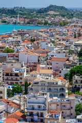 Picturesque landscape of Zakynthos town. Zakynthos island on Ionian Sea is situated on the west of Greece.