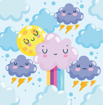 weather cute background