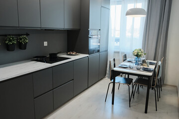 modern kitchen interior