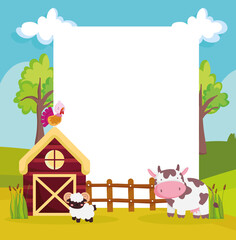 farm cartoon banner