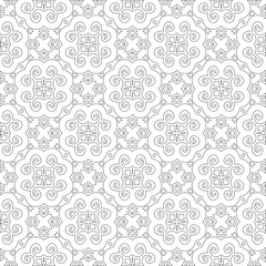  vector pattern with triangular elements. Geometric ornament for wallpapers and backgrounds. Black and white pattern. 