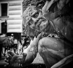 Scary Fountain Statue