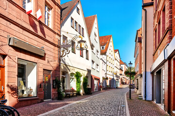 Cityscape of Gemüden am Main, Bavaria, Germany