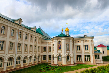 Fototapeta na wymiar Holy Trinity-Saint Seraphim-Diveyevo convent in Diveyevo, Russia