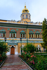 Fototapeta na wymiar Building in Trinity Lavra of St. Sergius in Sergiev Posad, Russia