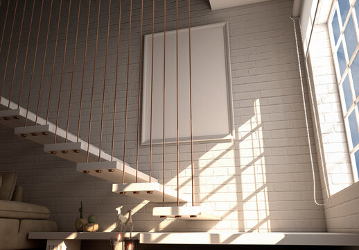 House Indoor Scene Mockup