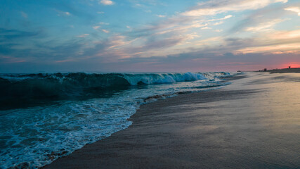 sunset over the sea