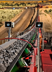 Vertical shot of a manganese mining site in Johannesburg, South Africa