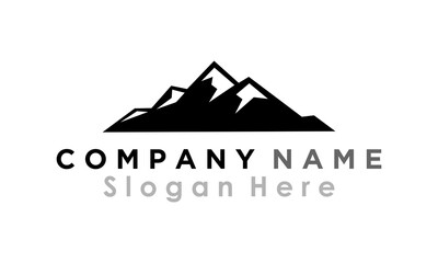 Fototapeta na wymiar natural mountain landscape logo