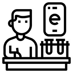 Science outline icon