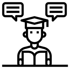 Student outline icon