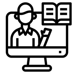 Teacher outline icon