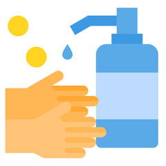 Hands Washing flat icon