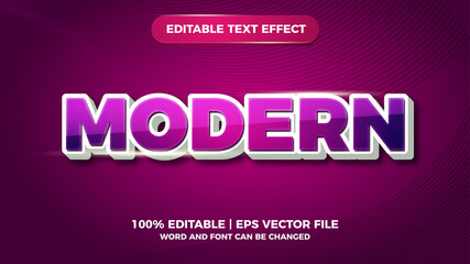 modern editable text style effect illustrator. vector design template