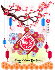 Happy Chinese new year 2022 - year of the Tiger. Lunar New Year banner design template.