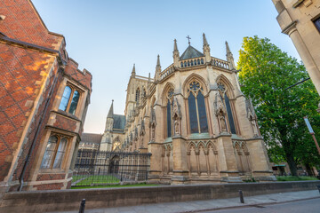 St. John's chapel in Cambridge at sunny day. England