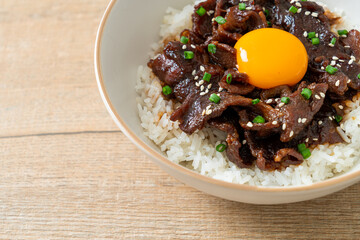 Rice with Soy-Flavoured Pork or Japanese Pork Donburi