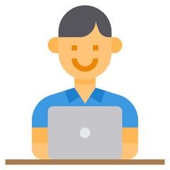 Employee flat icon