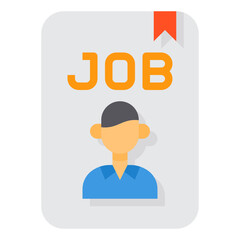 Job flat icon