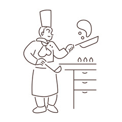 調理スタッフのイラスト