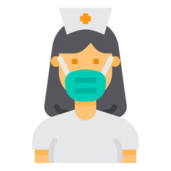 Nurse flat icon