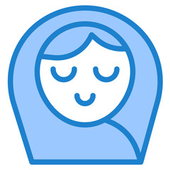 Baby girl blue style icon