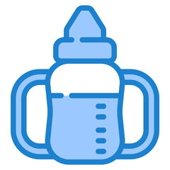 Sippy cup blue style icon