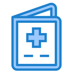 Vaccination blue style icon