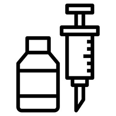 Syring outline icon