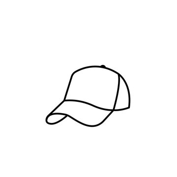 casual fashion hat line  icon vector illustration design template