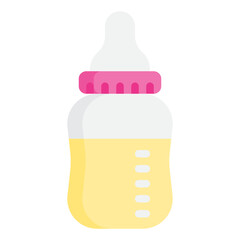 Baby bottle flat style icon