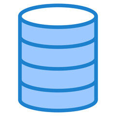 Database blue style icon