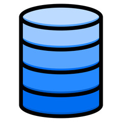 Database color line style icon