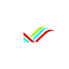 Obraz premium V Logo Design