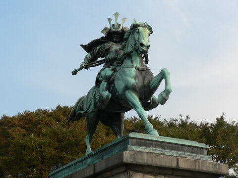 Statue of the Samurai Kusunoki Masashige Chiyoda in Japan