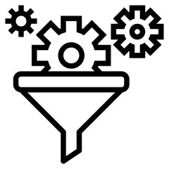 Filter outline style icon