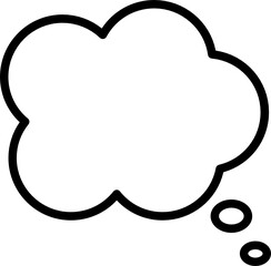 speech bubble minimal line icon