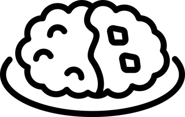 curry rice minimal line icon