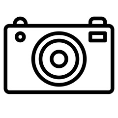 Photo presentation outline style icon