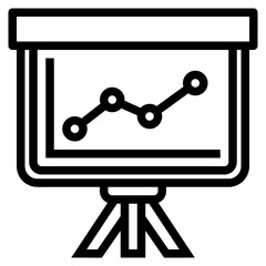 Staff trainnig outline style icon