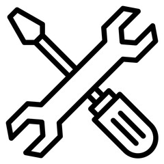 Technical suport outline style icon
